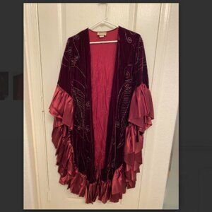Hand Painted Velvet Cape